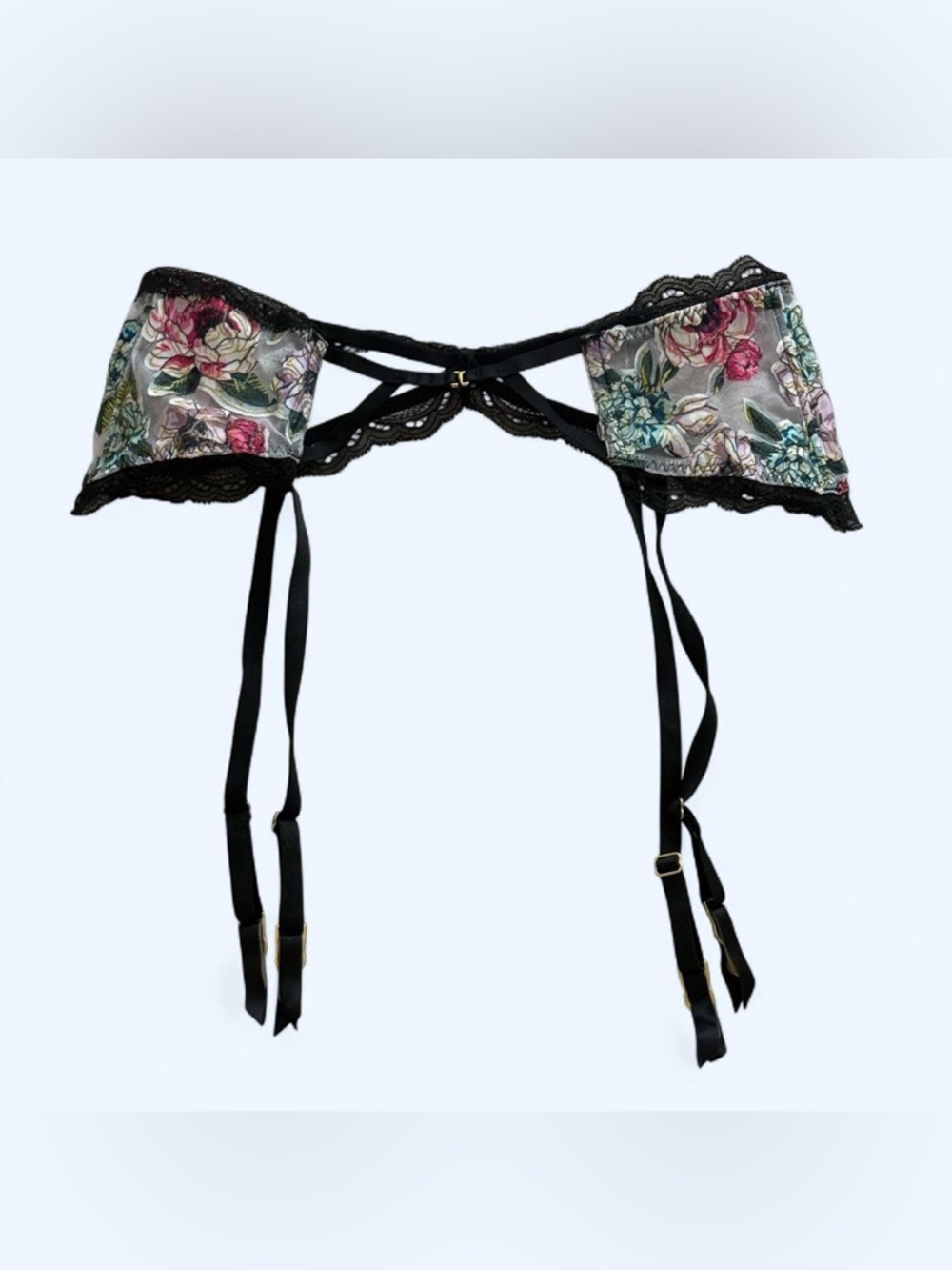 FREE SHIPPING - Victoria's Secret Floral Print Garter Belt – NWT